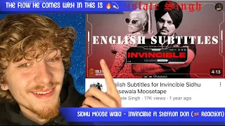 Invincible - Sidhu Moose Wala ft Stefflon Don (🇬🇧 Tribute Reaction)|| I wasn’t Expecting This😮‍💨