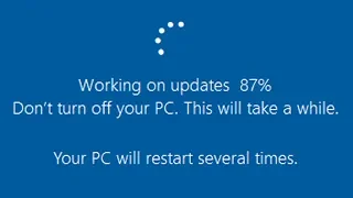 ✔️ Windows 10 - Working on Updates - Don't Turn off Your PC - This Will Take a While