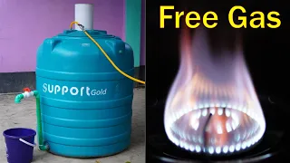 Creative idea to use free gas from garbage