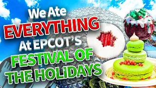 We Ate EVERYTHING at EPCOT's Festival of the Holidays