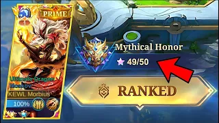 HOW TO REACH MYTHICAL GLORY USING MOSKOV ONLY IN SOLO RANKED GAME! VERY HIGH WINRATE IN SOLO!