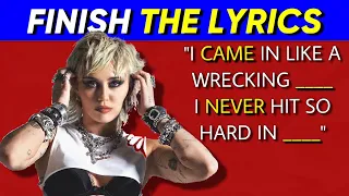 Finish The Lyrics Of The Most Popular Songs -  All Time Hit Songs 🎤 🎶 Music Quiz