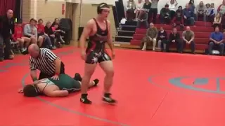 Wrestler gets knocked out