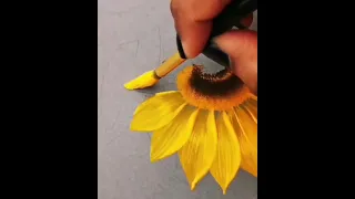 beautiful sunflower painting idea