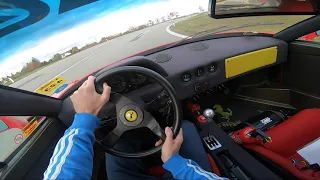 Ferrari F40 Straight Pipe Tubi LM Exhaust Autobahn POV + Tunnel Sound