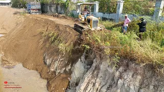 Ep10_Southern​ Drain​ Sewer Of Middle Section Was​ Filling Up Us Sand And Technique Jobs DozerTrucks