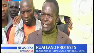 Ruai residents protest accusing  police officers of harassment in their land