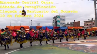 Morenada Central Oruro - Sábado de peregrinación 2024 llegada al Santuario del Socavón