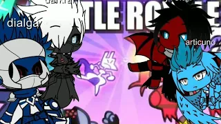 Articuno, Dialga, Yveltal e Darkrai reagindo pokemon battle royale legendary and mythical