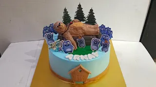 Grizzy and the Lemmings cake | Bulbulay bulbulay cake| cartoon Theme cake| #cartooncake #grizzycake