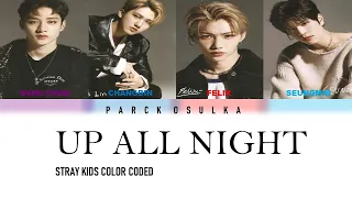 STRAY KIDS UP ALL NIGHT (COLOR CODED LYRICS) HAN/ROM/ESP