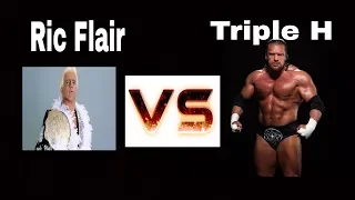 Wwe match Triple H vs Ric Flair