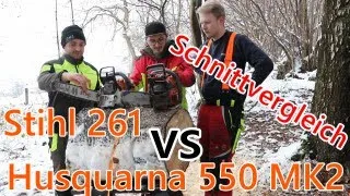 Der große Vergleich - Stihl MS 261 C-M vs Husqvarna 550XP Mark2 - Gast: MS 500i | HBNB-Motorsägen