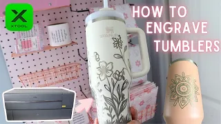 How To Laser Engrave Tumblers With xTool P2 Laser | Tumbler Engraving Machine, Laser Business Ideas
