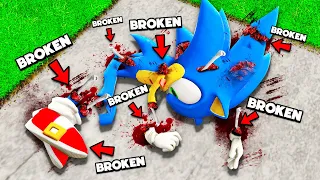 Breaking EVERY Bone as Sonic in GTA 5! (9.999 BONES)