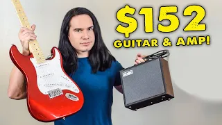 $152 Candy Apple Red Strat & Amp Pack - Full Review