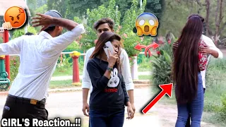 Accidentally Hugged By Scarying Girl's 😜 With Twist //  😱Op Reaction // Trending Priyansh //