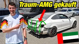 C63 AMG Unfallauto in Dubai ersteigert...