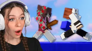 I Carried Hannahxxrose in Minecraft Bedwars