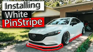 Installing White Pinstripe on my body kit!! 2018-2023 Mazda 6 Modlist