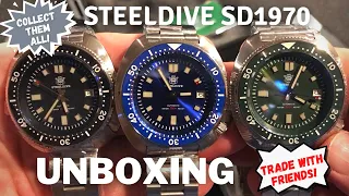 STEELDIVE SD1970 | Unboxing ALL 3 Colors! Capt Willard Homage