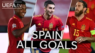 FATI, TORRES, RAMOS: SPAIN 2020/21 #UNL Group Stage All GOALS!!