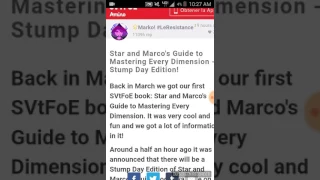 Star and Marco's Guide to Mastering Every Dimension: Stump Day Edition Announcement