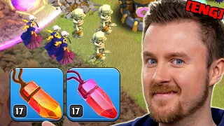 DOUBLE AURA Warden with SUPER WITCHES in Clan Wars (Clash of Clans)