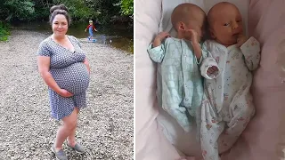 Женщина родила близнецов которые сильно различались по весу, врачи сказали их зачали в разное время!