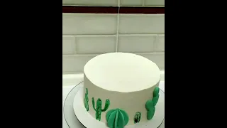 Торт с кактусами)