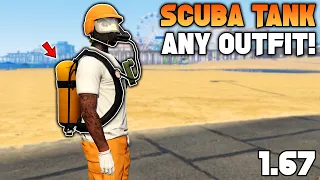 Easiest Method To Get The Scuba Tank On Any Outfit In GTA 5 Online!