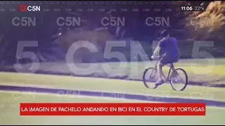 Primero en C5N: Videos muestran a Nicolás Pachelo circulando en bicicleta en el country Tortugas