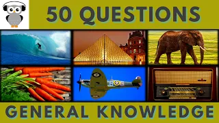 General Knowledge Quiz Trivia #12 | Surfers, Glass Pyramid, Elephant, Carrot, Spitfire, Radio