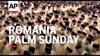 Romania's Christian Orthodox church holds large procession in Bucharest ahead of Palm Sunday