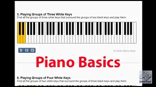 Piano 101 - Basic Piano Skills [Lesson 1 - Piano Keyboard Layout]
