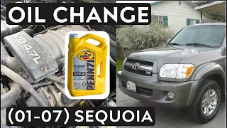 2001-2007 Toyota Sequoia Oil Change (1st Gen)