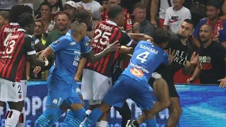 nice vs marseille fans fight