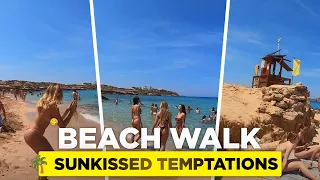 🌴 Sunkissed Temptations: 4K Beach Walks in Ultimate Elegance - Cala Comte, IBIZA