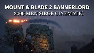 Mount&Blade 2 Bannerlord Massive 2000 Men Cinematic Siege Battle l Sturgia vs Battania Ultra Graphic