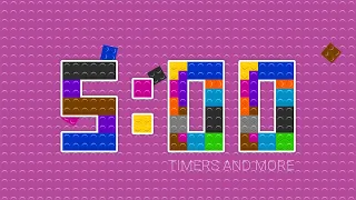 5 Minutes Colourful LEGO Inspired Countdown Timer