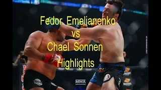 Fedor Emelianenko VS Chael Sonnen highlights