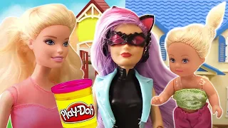 Игры в куклы Барби! Барби и Штеффи, игры с пластилином Плей До. Видео про приключения Барби: Сборник