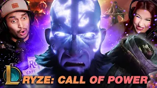 REACTING to CALL OF POWER RYZE Cinematic! - League of Legends - HE LOOKS POWERFUL!