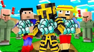 ROBAMOS TODO EL DINERO DE LOS ALDEANOS EN MINECRAFT 💰😱