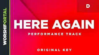 Here Again - Original Key - D - Performance Track