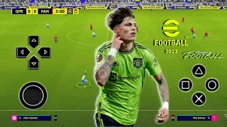 EFOOTBALL 2023 PPSSPP NEW UPDATE TRANSFER BEST GRAPHIC CAMERA PS5 ENGLISH COMMENTARY