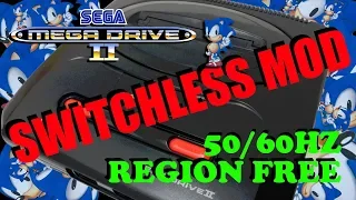 Sega Mega Drive Model 2 Switchless Region Mod (D'force3000/D4S) Install Demonstration