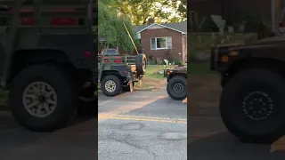 Hmmwv & Military vehicle convoy!