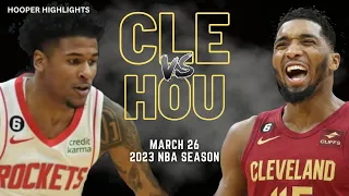 Cleveland Cavaliers vs Houston Rockets Full Game Highlights | Mar 26 | 2023 NBA Season