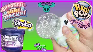 Oh So Real Shopkins & Pikmi Pop Bubble Drops by Moose Toys!